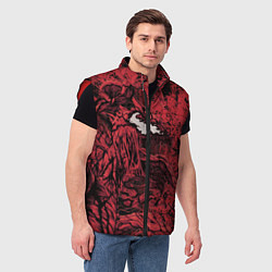Мужской жилет Красный веном текстура Карнажа, цвет: 3D-красный — фото 2