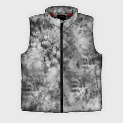 Мужской жилет Серый тай дай - абстракция, цвет: 3D-красный