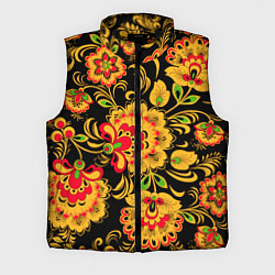 Мужской жилет Хохлома - роспись, цвет: 3D-черный