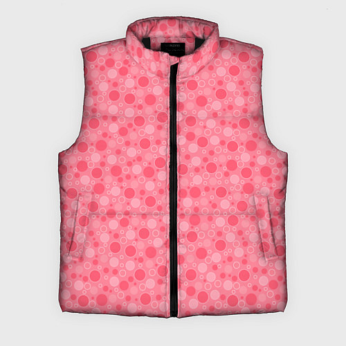 Мужской жилет Красные коралловые пузыри / 3D-Черный – фото 1
