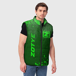 Мужской жилет Zotye - green gradient вертикально, цвет: 3D-черный — фото 2
