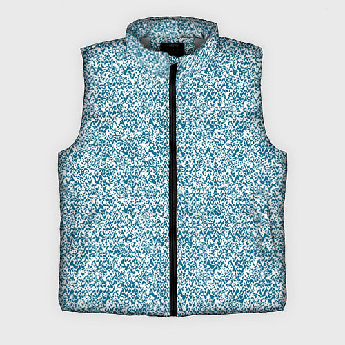 Мужской жилет Бело-синий текстурный / 3D-Светло-серый – фото 1