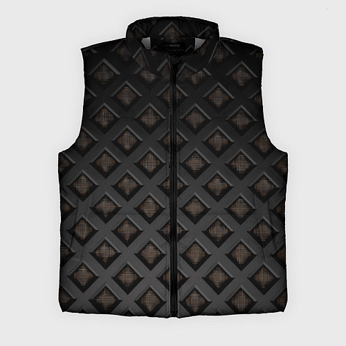 Мужской жилет Геометрический узор / 3D-Светло-серый – фото 1