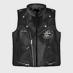 Мужской жилет Косуха байкерская с нашивками, цвет: 3D-черный