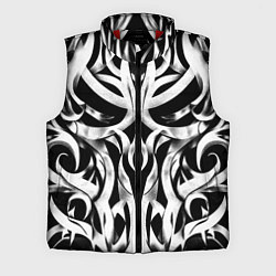Мужской жилет Абстрактный узор - изогнутые формы трайбл татуиров, цвет: 3D-красный
