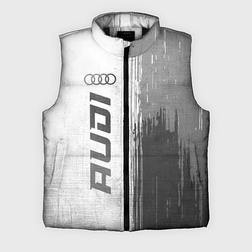 Мужской жилет Audi - white gradient по-вертикали / 3D-Черный – фото 1