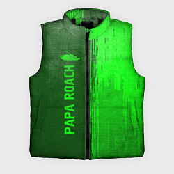 Мужской жилет Papa Roach - green gradient по-вертикали, цвет: 3D-черный