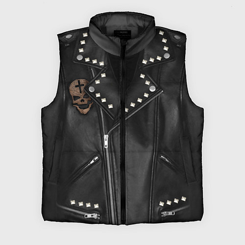 Мужской жилет Косуха с черепом / 3D-Черный – фото 1