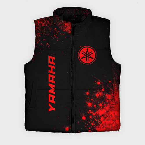 Мужской жилет Yamaha - red gradient вертикально / 3D-Черный – фото 1