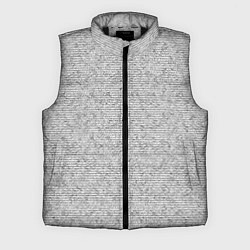 Мужской жилет Текстура в тонкую полоску серый, цвет: 3D-черный