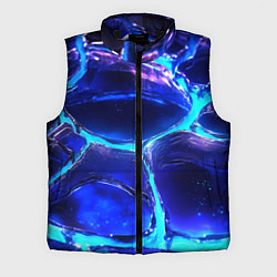 Мужской жилет Объемные плиты в неоновом свечение, цвет: 3D-черный