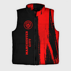 Мужской жилет Manchester City - red gradient по-вертикали, цвет: 3D-черный