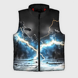 Мужской жилет Разряд молний текстура, цвет: 3D-красный