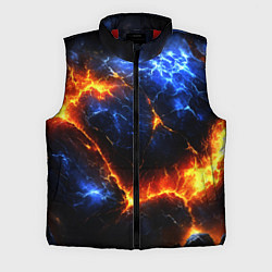 Мужской жилет Лада и лед в разломе плит, цвет: 3D-красный