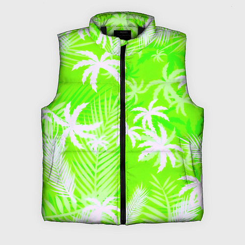 Мужской жилет Кислотные тропики / 3D-Черный – фото 1