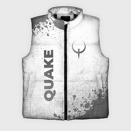 Мужской жилет Quake - white gradient вертикально / 3D-Черный – фото 1