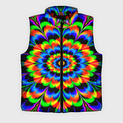 Мужской жилет Оптические иллюзии психоделика, цвет: 3D-красный