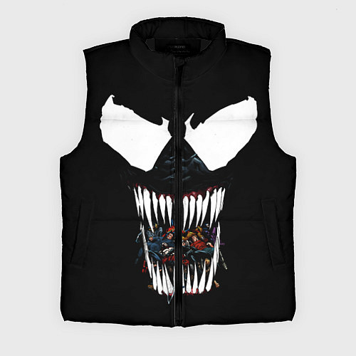 Мужской жилет Веном жрет / 3D-Черный – фото 1