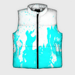 Мужской жилет Голубой огонь текстура, цвет: 3D-светло-серый
