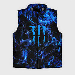 Мужской жилет Monster energy искры дымы, цвет: 3D-светло-серый