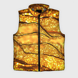 Мужской жилет Золотая текстура с блестками, цвет: 3D-светло-серый