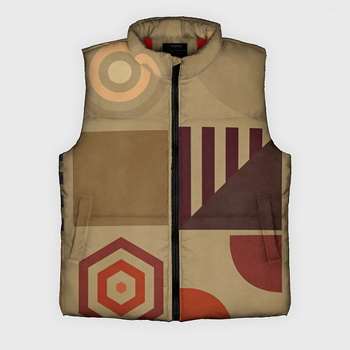 Мужской жилет Геометрические фигуры 2025 / 3D-Красный – фото 1