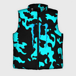 Мужской жилет Monster energy камуфляж голубой, цвет: 3D-светло-серый