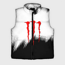 Мужской жилет Monster energy чёрно белые краски, цвет: 3D-светло-серый