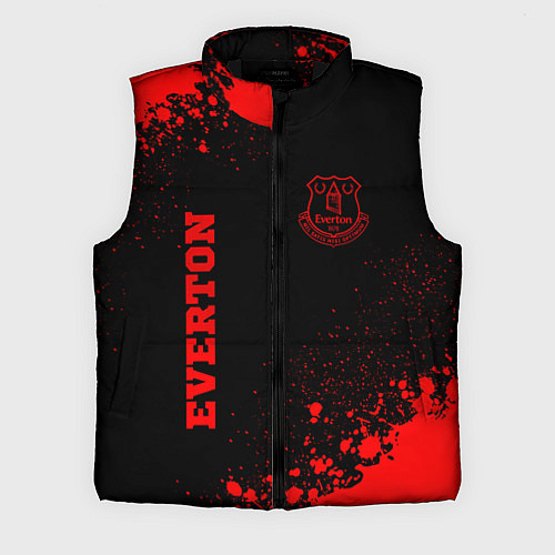 Мужской жилет Everton - red gradient вертикально / 3D-Черный – фото 1