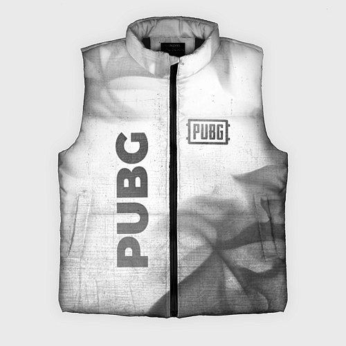 Мужской жилет PUBG - white gradient вертикально / 3D-Черный – фото 1