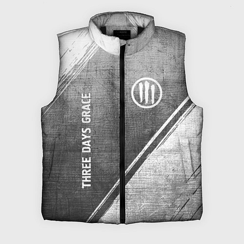 Мужской жилет Three Days Grace - grey gradient вертикально / 3D-Черный – фото 1