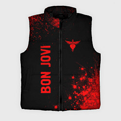 Мужской жилет Bon Jovi - red gradient вертикально