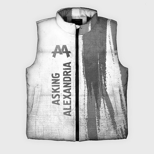 Мужской жилет Asking Alexandria - white gradient по-вертикали / 3D-Черный – фото 1