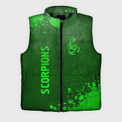 Мужской жилет Scorpions - green gradient вертикально