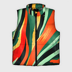 Мужской жилет Тропическая жаркая абстракция