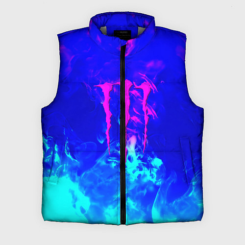 Мужской жилет Monster energy дым неоновый / 3D-Светло-серый – фото 1