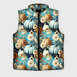 Мужской жилет Маленькие тыковки, цвет: 3D-черный