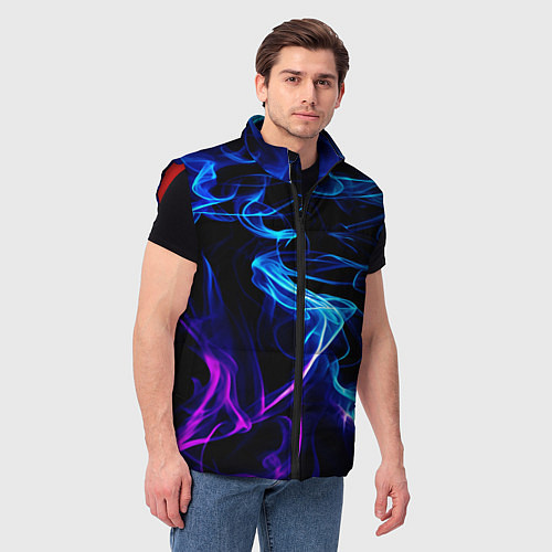 Мужской жилет Color blue pink / 3D-Красный – фото 3