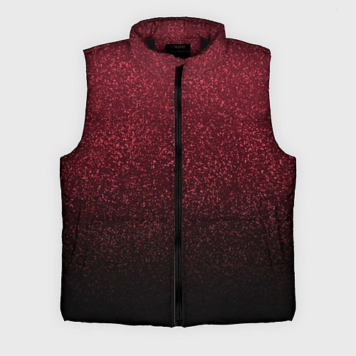Мужской жилет Амарантовый градиент крошка / 3D-Черный – фото 1