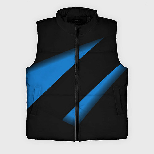 Мужской жилет Color blue black line / 3D-Черный – фото 1