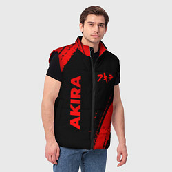 Мужской жилет Akira - red gradient вертикально, цвет: 3D-черный — фото 2