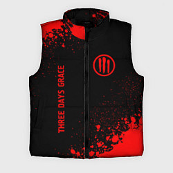 Мужской жилет Three Days Grace - red gradient вертикально, цвет: 3D-черный
