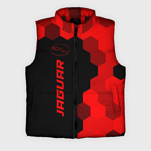 Мужской жилет Jaguar - red gradient по-вертикали / 3D-Черный – фото 1