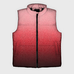 Мужской жилет Мягкий градиент красно-розовый текстура крошка, цвет: 3D-черный