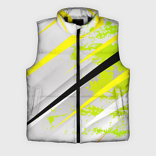 Мужской жилет Color white light green / 3D-Черный – фото 1