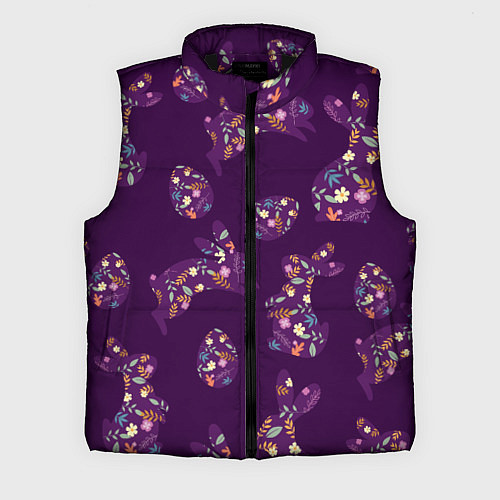 Мужской жилет Кролики и яйца / 3D-Черный – фото 1