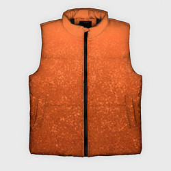 Мужской жилет Кораллово-оранжевый текстурный градиент, цвет: 3D-черный