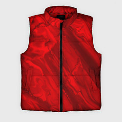 Мужской жилет Красный камень абстракция, цвет: 3D-красный