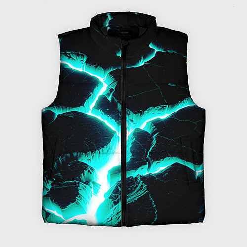 Мужской жилет Color light blue black / 3D-Черный – фото 1