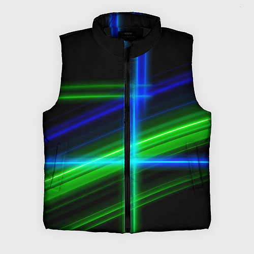 Мужской жилет Color blue black green / 3D-Черный – фото 1